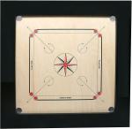 KRUM Quality Round Pocket Carrom Board with Coins,Striker,Powder(36 Inch)2.5 Inch Boader