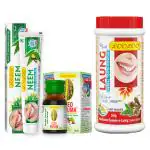 LooLoo Combo of 3 - Herbal Dental Neem Gel - 100gm| Herbal Medicated Tooth Laung Powder - 50gm| Oleo Rheuma Herbal Liniment - 15ml