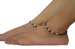 Mewow Trends Turtle of Good Fortune Adjustable Alloy Anklet (Pair of 2)