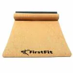 FirstFit Premium 10MM PU Leather Yoga Mat, Extra Thick Yoga Mat for Exercise, Fitness & Meditation with Carrying Strap for Men & Women - Size (69 x 24 Inch)