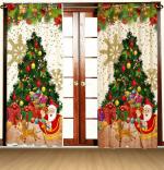 Homedesk Multicolor 3D Printed Polyester Room Darkening Window Curtains (121.92 x 152.4 cm) Curtain22 (pack of 2)
