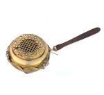 ZS Impex Home Purifying Hand-Loban Incense Burner, Loban Burner with Handle, Dhoop Dhuni Burner Sambrani Dhoop, Resin & Home Office Temple Prayer Butler (LBN-07)