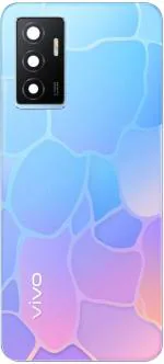 PURPLESAVVY Dancing Waves Glass With Camera Ring Lens Back Panel For Vivo Y75
