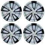 PRIGAN 17 Inch Silver Black Wheel Cover, for All 17 Inch Cars Like Scorpio, XUV500 and XUV 700 (Set of 4 Pcs) (Press Fitting) Model-XUV 700 DC 17