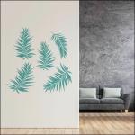 Wallzone Multicolor Pvc, Vinyl Feather Large Wallsticker, 86 X 81 Cm