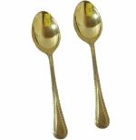 Shiv Shakti Arts Brass Spoon 18 cm (Set of 2)