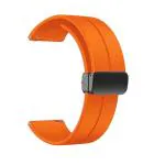 Totu Magnetic Watch Band 22Mm Watch Strap With Folding Buckle Soft Silicone Breathable Replacment Sport Bands Compatible With Galaxy Watch 3 45Mm/46Mm/Gear S3 Classic/Frontier & All 22Mm Smartwatch