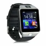 LOPAZ DZ09 Bluetooth Smart Watch Phone Camera and Sim Card Smartwatch (silver Strap, FREE SIZE)