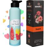 Speedex Stainless Steel Water Bottle 1 Litre Leakproof (Pack of 1, Green, Steel)