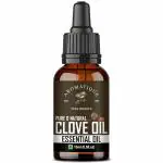 Aromatique Pure Clove Oil For Teeth Pain- Natural Aromatic Essence for Freshening Ambiance, Dental Care, and DIY Skincare - Pure & Undiluted, 15ml