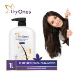 TryOnes Impulse Repair Shampoo 1000ml, Damaged Hair, Strengthening for Smooth & Strong Hair 1 Liter