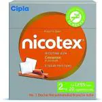 Cipla Nicotex Nicotine Cinnamon Gums 2Mg, Helps To Quit Smoking, 9 Gums Each Pack Smoking Cessations (Pack Of 18)