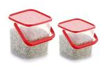 Mtr Red Plastic Storage Containers (Pack of 4)