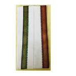 Lafabriqueind pure cotton, soft gamcha WHITE color towel for men & women, wide border, pack of 1