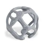 LuvLap Grey Silicone Ball Baby Teether Toys