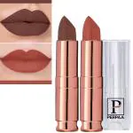 PERPAA Antique Velvet Stick Lipstick, Enreached with Jojoba Oil, Shea Butter & Vitamin E, Shade-Nude, Brown