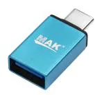 MMAK Blue Type C Otg For Attach Pendrive, Card Reader For Mobile Phone, Tablet