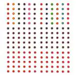 Vama Fashions Golden Diamond Red Maroon Multicolor Stone Bindi Sticker For Ladies - 180Bindi Forehead Multicolor Bindis