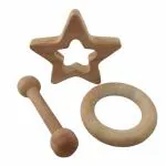 Neemtoys Handmade Immunity Boosting Neem Wooden Teethers for Babies of Age 0 to 3 Years / Wooden Toys for Babies