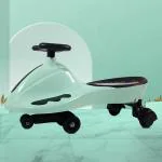 Kidsmate Drift Swing Car for Kids - Ride-On Toy with PU Wheels, Non-Slip Pedals, and 360 Degree Rotating Steering For Easy Navigate the Car for Ages 3 and Up -Sea Green