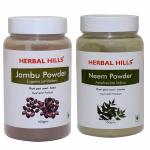Herbal Hills Jambu Beej powder and Neem patra powder 100 gms each