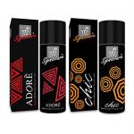 TFZ Signature Adore Gas Free Apparel Perfume And Chic Gas Free Apparel Perfume, 100 Ml Each (Combo Of 2)