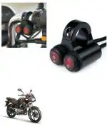 Qiisx 12V Handlebar Motorcycle Double Control Switch 7/8'' 22mm Motorcycle Switch Handlebar Headlight Fog Spot Light Dual on Off Switch for Bajaj Pulsar 125