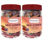 Hari Darshan Dry Dhoop Cones Mix - 240 Cones | Lavender | Rose | Sandal | Mogra | Pack of 2- 120 Cones Each Jar