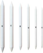 Qatalitic Paper Stump (Set Of 6 Pc), White Multicolor Art Blenders