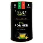 SLIMZA Premium Wellness Tea|FOR HER with Shatavari (100gm)|PCOD & PCOS|Ayurvedic Herbs - Cinnamon, Fennel, Ginger, Mint, Senna, Rose, Tulsi