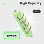 ELECTROGLOBAL PowerBee: 1.2V 1100mAh AAA Rechargeable NiMH Battery Pair