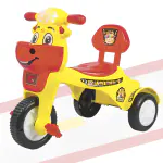 DANDLES Musical Happy Birthday Kids Tricycle with Light, Back Rest & Storage basket for 2 to 5 Years Tricycle(Yellow)