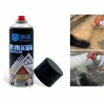 WHITOPLUS Leak Proof Spray Leakage Repair Waterproof Spray for Leakage Roof Waterproof Sealant Spray Rubber Paint for Waterproofing Spray Water Leakage Spray Waterproof Leak Filler Spray (Black, 450ml)