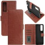 xvx Flip Cover for Vivo V21E 5G (Brown, Dual Protection, Pack of: 1)