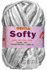 Simi Enterprise Grey Mix Wool Knitting Yarn Thick Chunky Wool Best Used With Knitting Needle Ra, 450 G