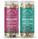 Healthy Treat Super Combo Pack (5 in 1 Superseed Mix with Cranberry and 5 in 1 Superseed Mix) 300 gm | Immunity Booster | Gluten Free, Vegan