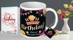 NH10 DESIGNS Happy Birthday Dearest Big Brother White Text Quote Family Name Mug with Keychain and Card for Big Brother Written Mug Birthday Gift for Big Brother Mug Gift for Big Brother (HBDWMKC 22)