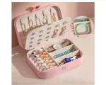 AMS E-CART Travel Jewelry Case,Mini Jewellery Box,Portable Jewelry Box Display Storage Case,Bangle Box,Jewellery Organisers, Storage Boxes for Rings & Earrings