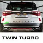 Carmetics Black Plastic 3D Letters Emblem For Kia Seltos