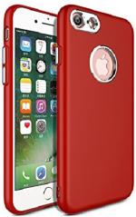 Cowboy Apple Iphone 7S Red Rubber, Silicon, Metal Grip Case Back Cover