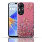 RJR Back Case Cover for Girls | Sparkle Glitter | Stylish for Ladies Women Back Case Cover for Oppo A78 (5G)-Pink