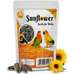 Boltz Striped Sunflower Seeds- 1 Kg For Lovebirds Cockatiels Sun Conure African Grey SFS