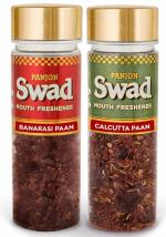 Panjon Swad Paan Mukhwas Banarasi & Calcutta Meetha Pan Mouth Fresheners, 2 bottles x 100g