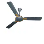 V-Guard Exado AS Designer Ceiling Fan for Home | Energy Efficient | 1200mm Sweep |340 RPM Speed | MATTE BROWN | Aerodynamically Designed Metal Blade for Higher Air Thrust l 100% Copper Motor