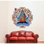 Wallzone Multicolor Vinyl Picture Shivan Wallsticker, 50 X 50 Cm