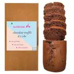 two little birds Chocolate Truffle Dry Cake | Made with Premium Quality Chocolate | Rich In Taste & Flavor | 100% Vegetarian Cake | Freshly Baked & Eggless| 250 Gm