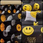 SQUNY Printed Glace Cotton Double Bedsheets Combo of 2 Bedsheets with 4 Pillow Covers Modern Design Printed Double Flatsheets, 90x90 Inches