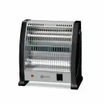 KWW 1200 Watts QUARTO Quartz Room Heater with Safety Switch and Shock Proof Body, Overheating Protection (Grey)