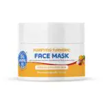 The Moms Co. Turmeric Face Mask for Men & Women with exotic Kashmiri Saffron, Kaolin, Bentonite & Sandalwood Oil for Healthy, Glowing Clear Skin Dermatologically Tested -50 Gm