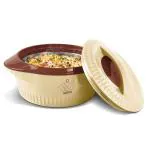 Milton Royal 2500 Insulated Inner Stainless Steel Casserole, 2.05 Litres, Brown | BPA Free | Food Grade | Easy to Carry | Easy to Store | Ideal For Chapatti | Roti | Curd Maker